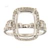 Image 1 : Genuine 14K White Gold 0.68CTW Diamond Semi Mount Ring - REF-91T2K