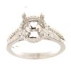 Image 1 : Genuine 14K White Gold 0.27CTW Diamond Semi Mount Ring - REF-73K2R