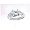 Image 1 : Genuine 18K White Gold 0.42CTW Diamond Semi Mount Ring - REF-82G2M