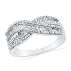 0.50CT Diamond Anniversary 10KT Ring White Gold