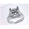 Image 1 : Genuine 14K White Gold 0.21CTW Diamond Semi Mount Ring - REF-70H8W