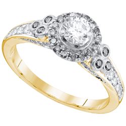 0.75CT Diamond Bridal 14KT Ring Yellow Gold