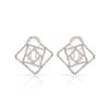 Image 1 : Genuine 0.94 TCW 14K White Gold Ladies Earring - REF-90A2X