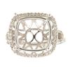 Image 1 : Genuine 14K White Gold 0.43CTW Diamond Semi Mount Ring - REF-71X3Y