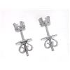Image 1 : Platinum 0.03CTW Diamond Semi-Mount Earrings - REF-24R8H