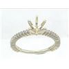 Image 1 : Genuine 14K Yellow Gold 0.34CTW Diamond Semi Mount Ring - REF-40K7R