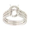Image 1 : Genuine 14K White Gold 1.42CTW Diamond Semi Mount Ring - REF-142Y7Z