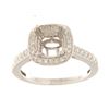 Image 1 : Genuine 14K White Gold 0.59CTW Diamond Semi Mount Ring - REF-97R3H