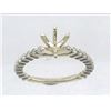 Image 1 : Genuine 14K Yellow Gold 0.43CTW Diamond Semi Mount Ring - REF-43N2A