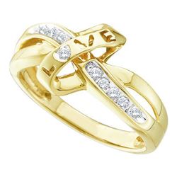 0.10CT Diamond Anniversary 10KT Ring Yellow Gold