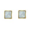 Image 1 : 0.25CT Diamond Micro-Pave 10KT Earrings Yellow Gold
