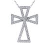 Image 1 : Genuine 0.28 TCW 14K White Gold Ladies Necklace - REF-57M7F