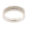 Image 1 : Genuine 14K White Gold 0.31CTW Diamond Band Ring - REF-68G9M