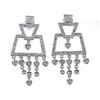 Image 1 : Genuine 18K White Gold 0.85CTW Diamond Earring - REF-127G8M