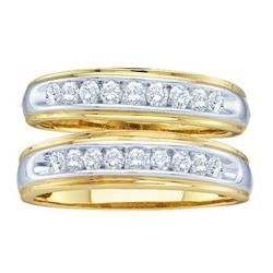 0.50CT Diamond Cluster 10KT Ring Yellow Gold