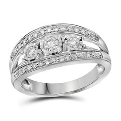 0.50CT Diamond Anniversary 10KT Ring White Gold