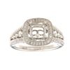 Image 1 : Genuine 14K White Gold 0.5CTW Diamond Semi Mount Ring - REF-82F9N