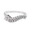 Image 1 : Genuine 14K White Gold 0.5CTW Diamond Rings - REF-51T3K