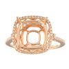 Image 1 : Genuine 14K Rose Gold 0.29CTW Diamond Semi Mount Ring - REF-55Z3T