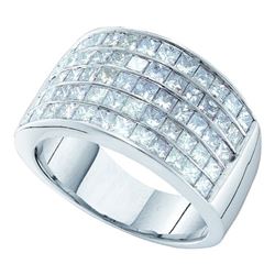 3CT Diamond Invisible 14KT Ring White Gold