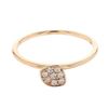 Image 1 : Genuine 18K Rose Gold 0.11CTW Diamond Fashion Ring - REF-25T4K