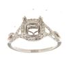Image 1 : Genuine 14K White Gold 0.29CTW Diamond Semi Mount Ring - REF-54G2M
