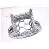 Image 1 : Genuine 14K White Gold 0.44CTW Diamond Semi Mount Ring - REF-75T5K