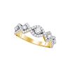 Image 1 : 0.85CT Diamond Anniversary 14KT Ring Yellow Gold
