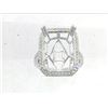 Image 1 : Genuine 14K White Gold 0.49CTW Diamond Semi Mount Ring - REF-64A8X