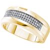 Image 1 : 0.25CT Diamond Mens 10KT Ring Yellow Gold