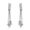 Image 1 : Genuine 0.91 TCW 14K White Gold Ladies Earring - REF-110K3R