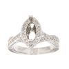 Image 1 : Genuine 14K White Gold 0.85CTW Diamond Semi Mount Ring - REF-127M9F