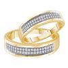 Image 1 : 0.25CT Diamond Micro-Pave 10KT Ring Yellow Gold