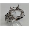 Image 1 : Genuine 14K White Gold 0.28CTW Diamond Semi Mount Ring - REF-68K5R