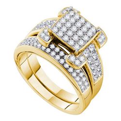 1.0CT Diamond Invisible 14KT Ring Yellow Gold