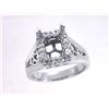 Image 1 : Genuine 14K White Gold 0.24CTW Diamond Semi Mount Ring - REF-61Z3T