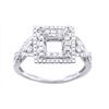 Image 1 : Genuine 14K White Gold 0.41CTW Diamond Semi Mount Ring - REF-49H4W
