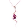 2.28 ctw Amethyst & Diamond Necklace Jewelry 14KT Rose Gold