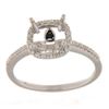 Image 1 : Genuine 14K White Gold 0.23CTW Diamond Semi Mount Ring - REF-47W6G
