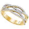Image 1 : 0.35CT Diamond Anniversary 10KT Ring Yellow Gold