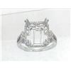 Image 1 : Genuine 14K White Gold 0.43CTW Diamond Semi Mount Ring - REF-59Y6Z