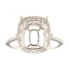 Image 1 : Genuine 14K White Gold 0.28CTW Diamond Semi Mount Ring - REF-54F2N