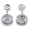 Image 1 : Genuine 14K White Gold 0.82CTW Diamond Earring - REF-104H3W