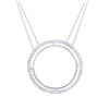 Image 1 : Genuine 0.91 TCW 14K White Gold Ladies Necklace - REF-84F2N