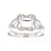 Image 1 : Genuine 14K White Gold 0.27CTW Diamond Semi Mount Ring - REF-54X7Y