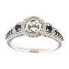 Image 1 : Genuine 14K White Gold 0.64CTW Diamond Semi Mount Ring - REF-86M9F