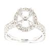 Image 1 : Genuine 14K White Gold 1.3CTW Diamond Semi Mount Ring - REF-128Z4T