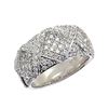 Image 1 : Genuine 18K White Gold 1.08CTW Diamond Rings - REF-195G7M