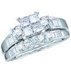 Image 1 : 1.0CT Diamond Invisible 10KT Ring White Gold