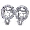 Image 1 : Genuine 14KWhite Gold 1.28CTW Diamond Semi-Mount Earrings - REF-147K7R